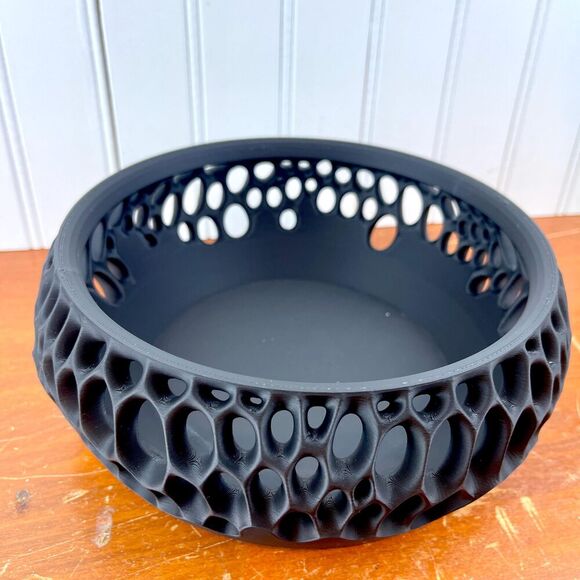 "Virus" Catch-All Bowl, Modern Decorative Bowl, Unique Hole Design - Picture 8 of 10